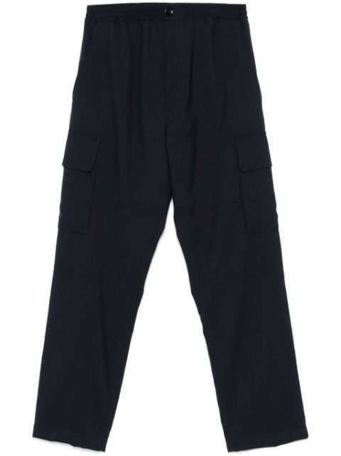 Marni decorative-stitching virgin-wool cargo pants Men