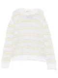 Marni striped sweater - White