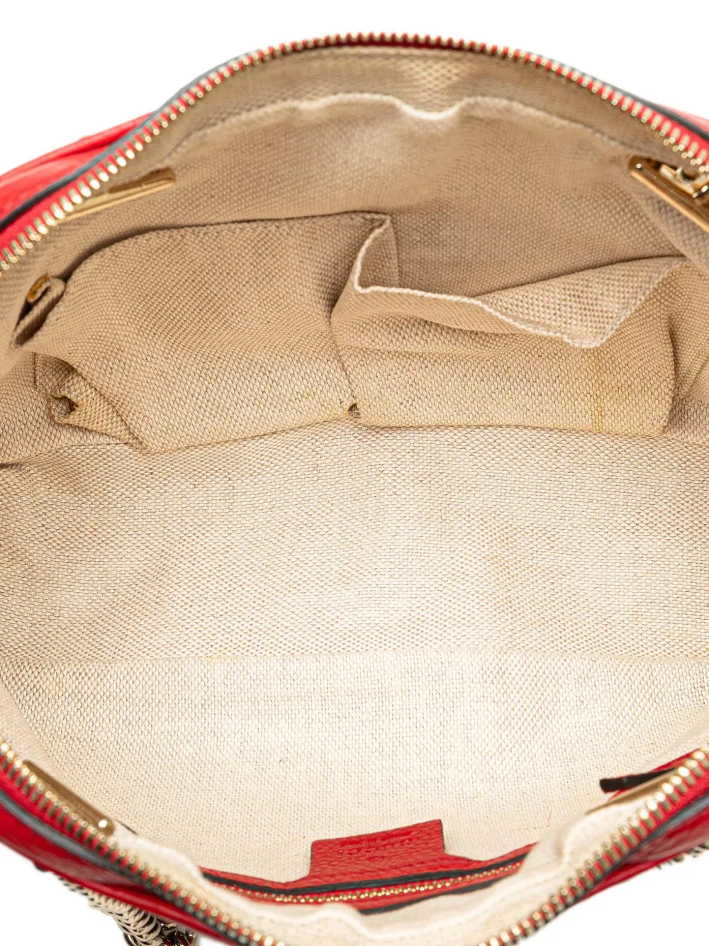 Gucci PreOwned 20002015 Soho Chain Zip Shoulder Bag Red FARFETCH