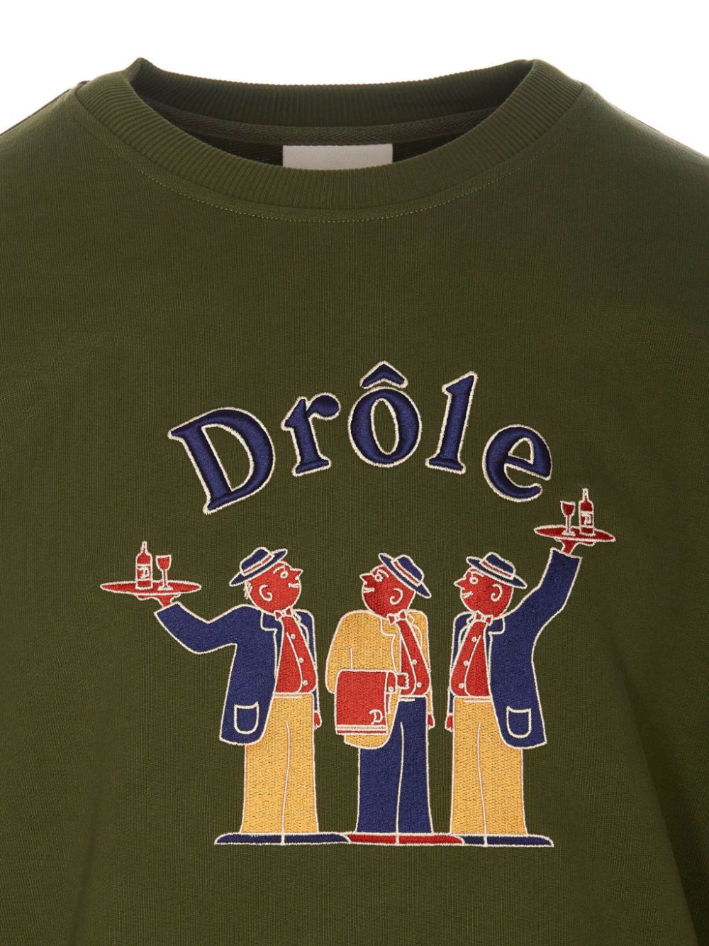 Shop Drôle De Monsieur Crillon Sweatshirt In Grün