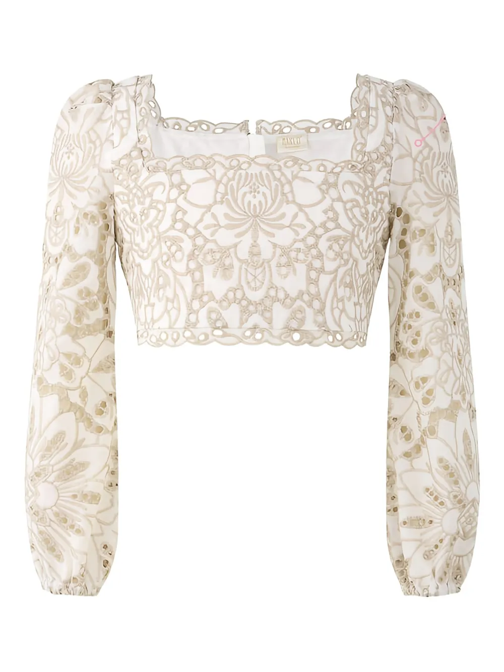 MARLO Makayla embroidered top | Neutrals | Image 1