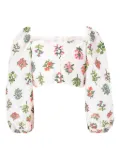 MARLO Lilian embroidered puff-sleeve top - White