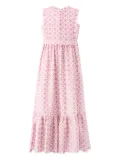 MARLO Brielle floral-embroidered dress - Pink