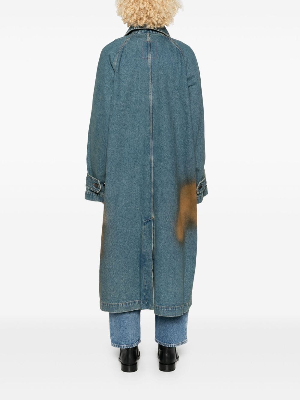 Shop Uma Wang Carlo Coat In Blue