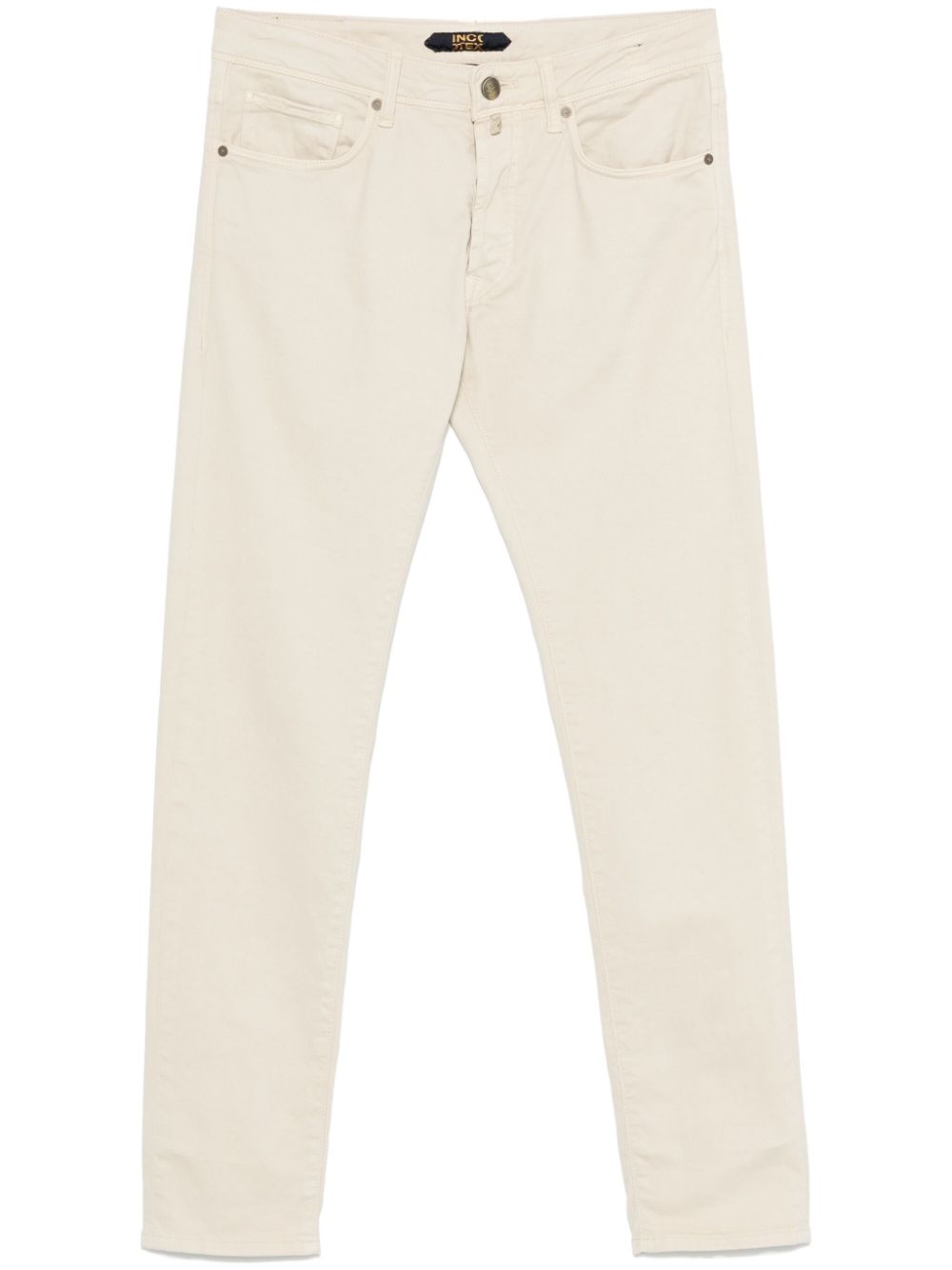 Incotex slim-cut trousers - Neutrals