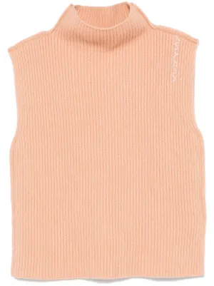 Marni Diamond Pattern Sleeveless Knitted Top | Pink | FARFETCH RO