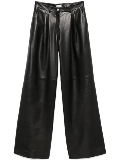 Magda Butrym wide-leg leather trousers