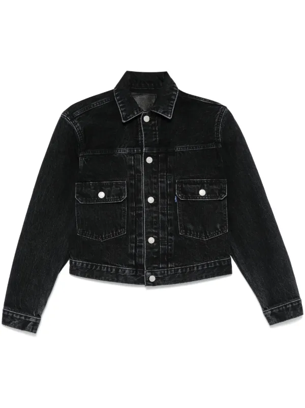 Levi's womens black denim jacket online