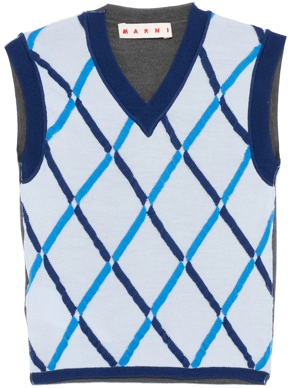 Cheap Marni diamond-pattern vest Women