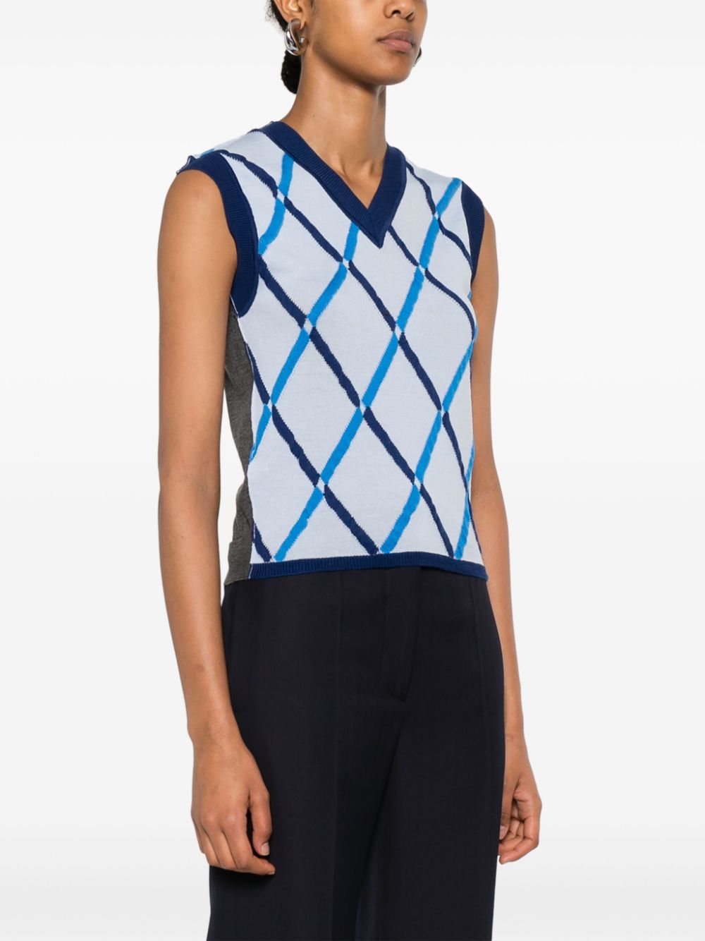 Cheap Marni diamond-pattern vest Women