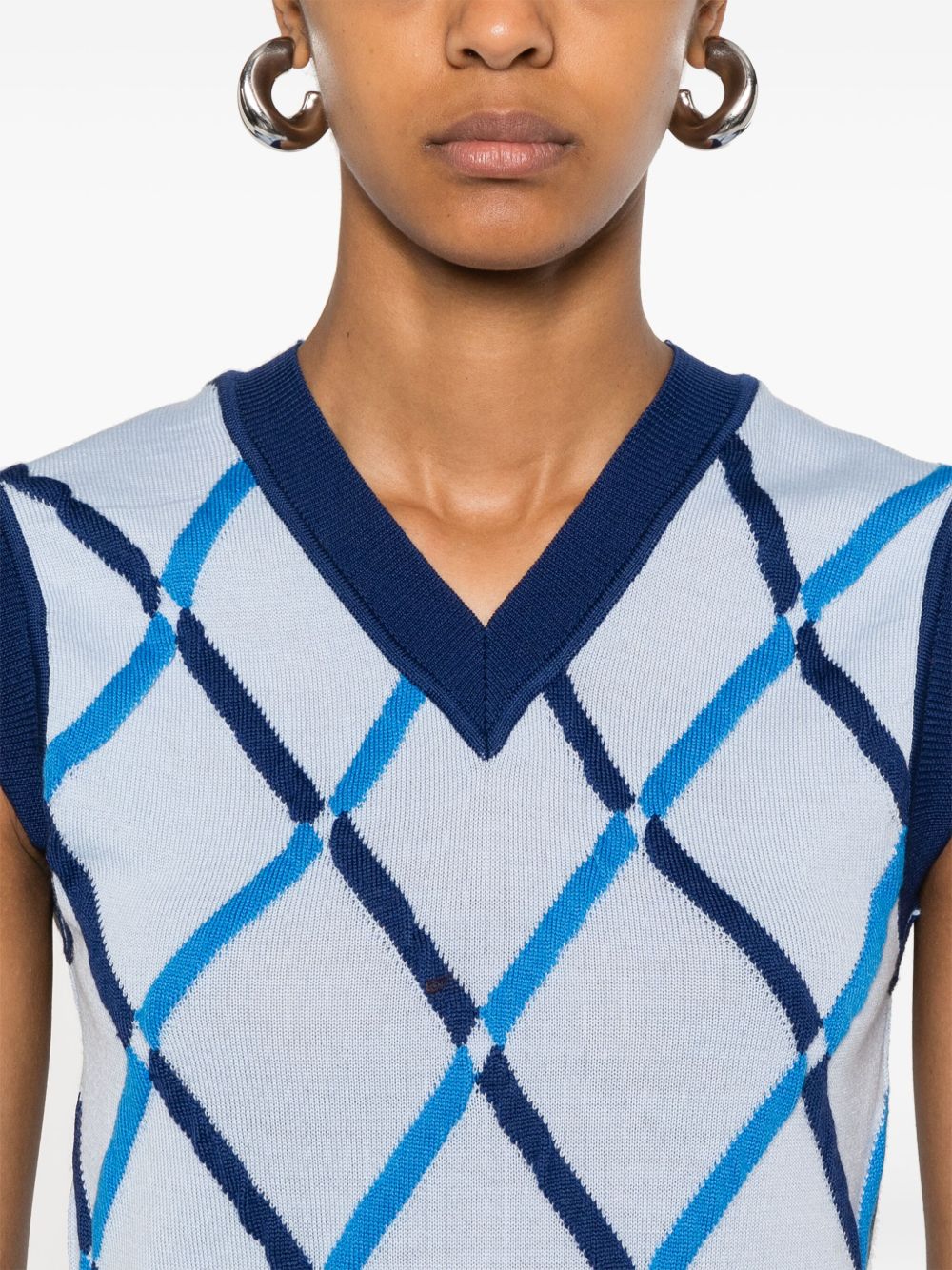 Cheap Marni diamond-pattern vest Women