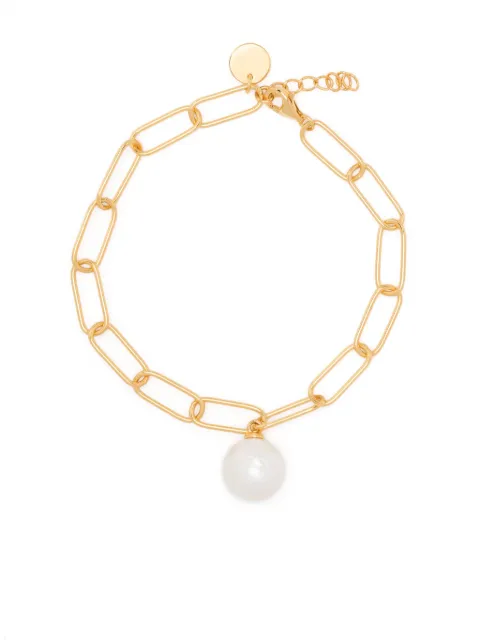 Eshvi pearl chain bracelet