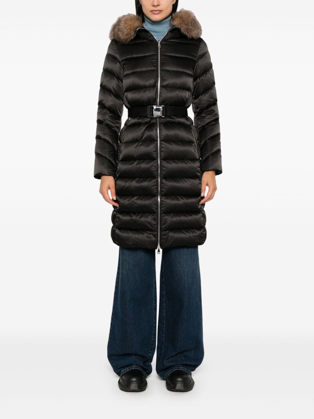 Shop Moncler Leersie Coat In Black