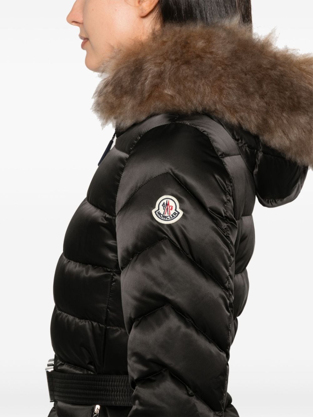 Shop Moncler Leersie Coat In Black