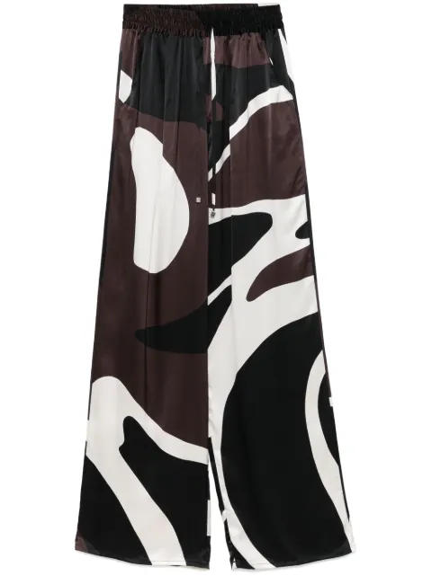Kiton abstract-print trousers