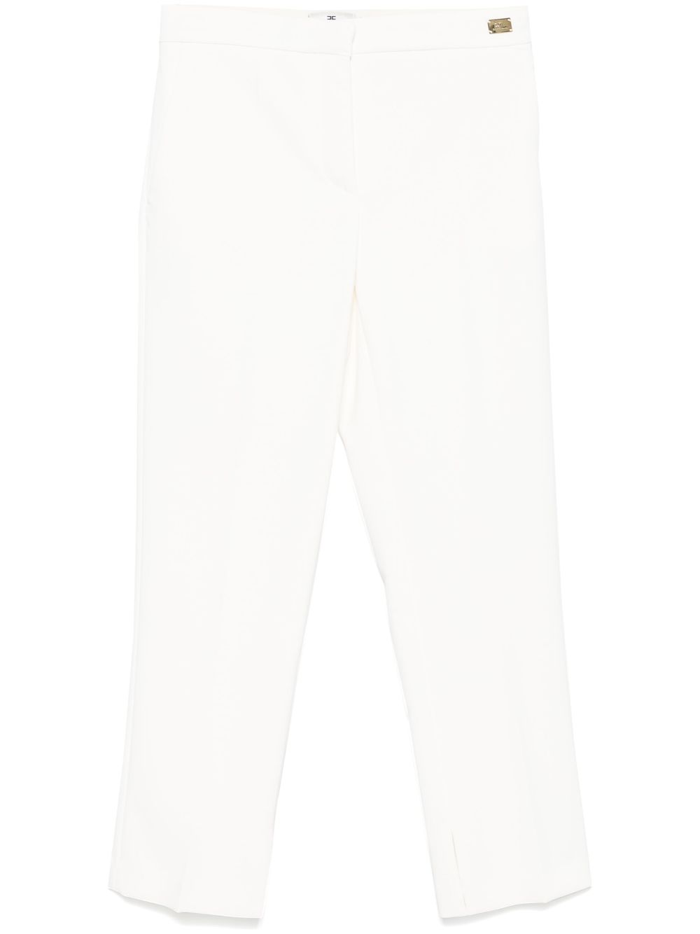 Elisabetta Franchi crepe trousers - White