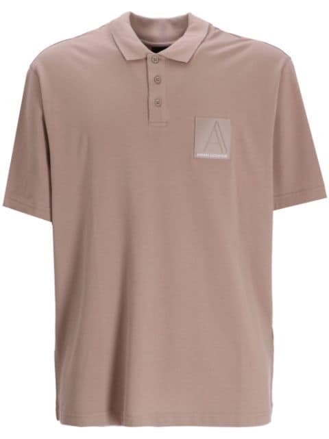 Armani Exchange Poloshirt mit Logo-Patch