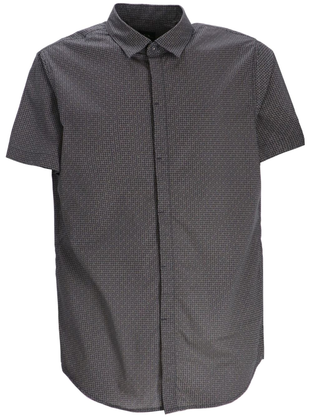 Armani Exchange all-over printed cotton shirt - Grey