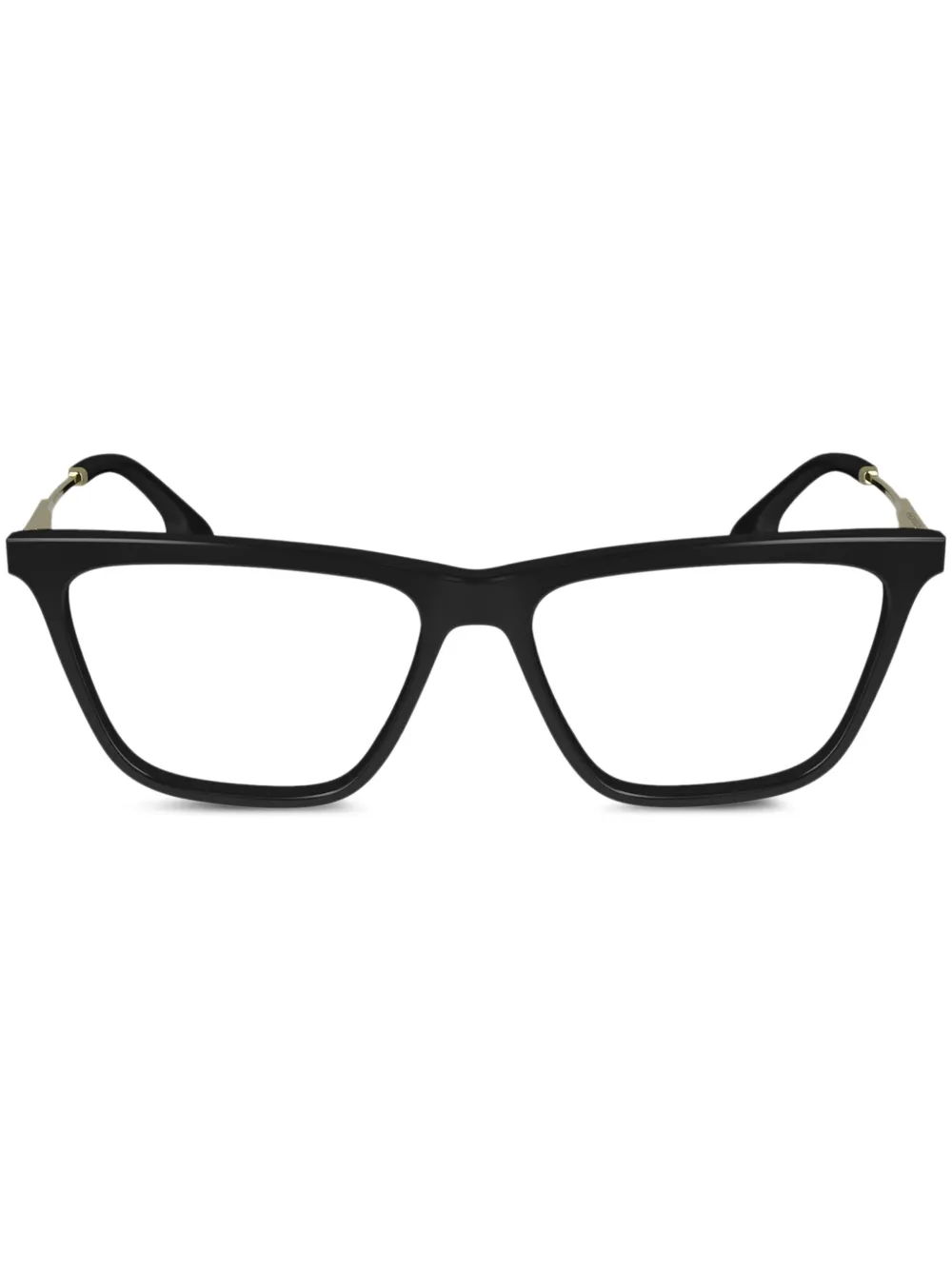Victoria Beckham Rectangle-frame Glasses In Black