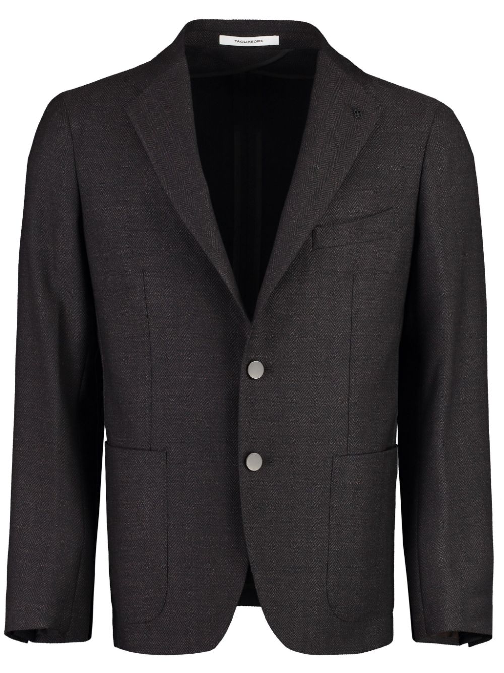 Tagliatore Blazer met enkele rij knopen Bruin