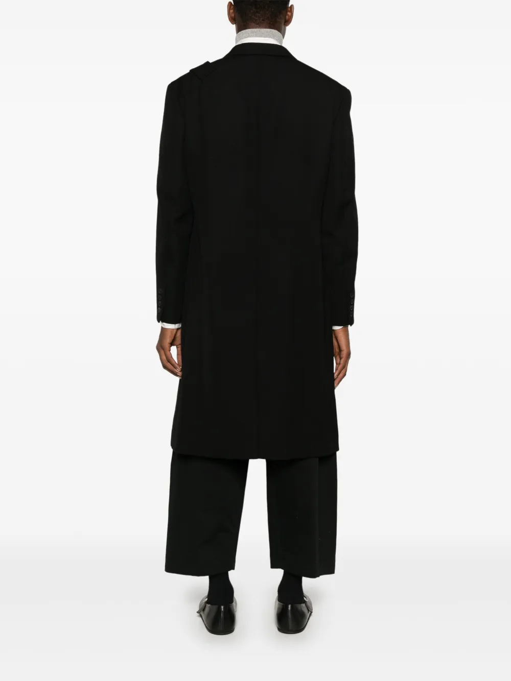 Yohji Yamamoto Wollen jas Zwart