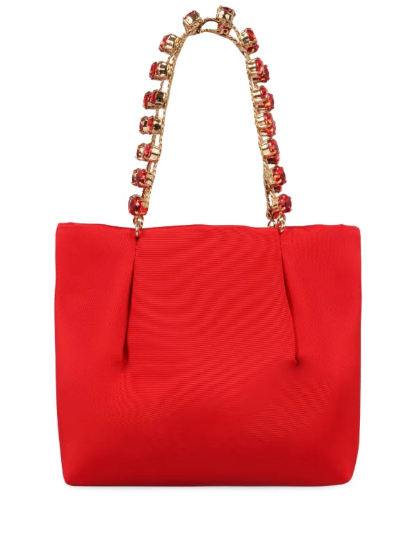 Aquazzura Mini Galactic Tote Bag in Red