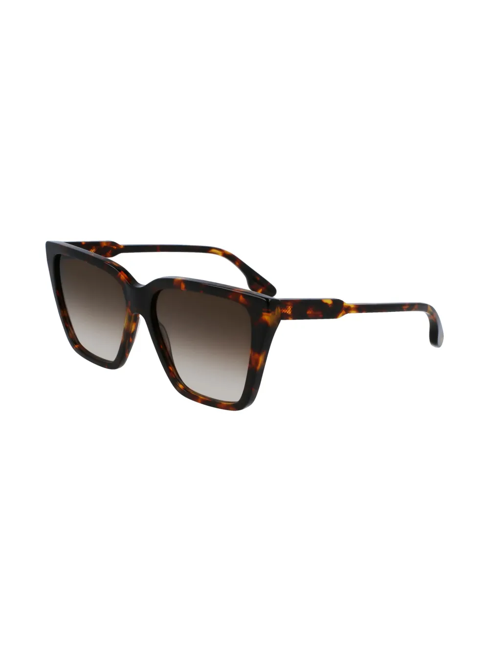 Victoria Beckham Eyewear Zonnebril met schildpadschild-design Bruin