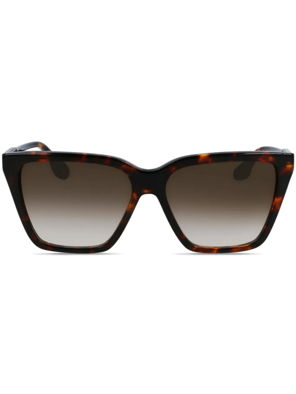 Victoria Beckham Eyewear Zonnebril met schildpadschild-design Bruin