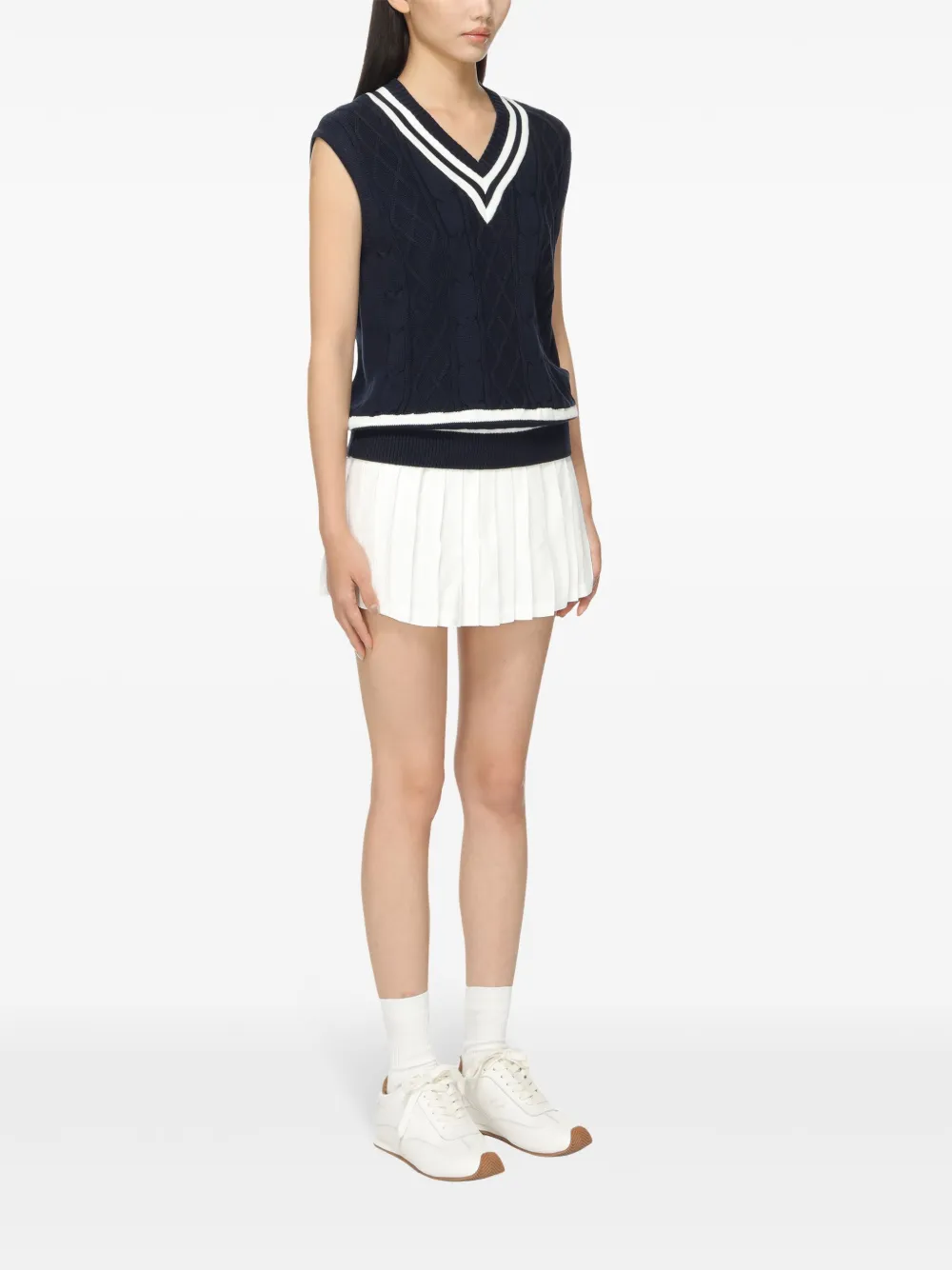 Sporty & Rich Spencer met V-hals Blauw