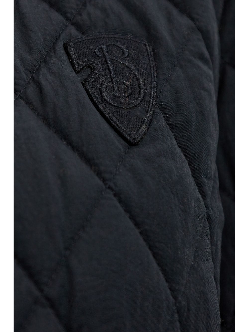 Shop Burberry B Shield Puffer Jacket In Schwarz