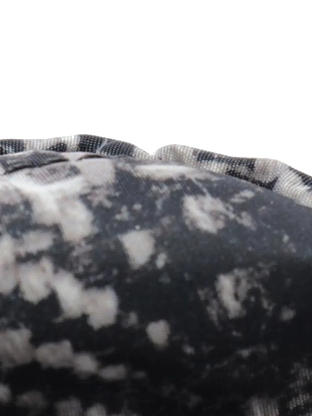 CHANEL PreOwned 20132014 Tweed Print Nylon Chain Flap Shoulder Bag