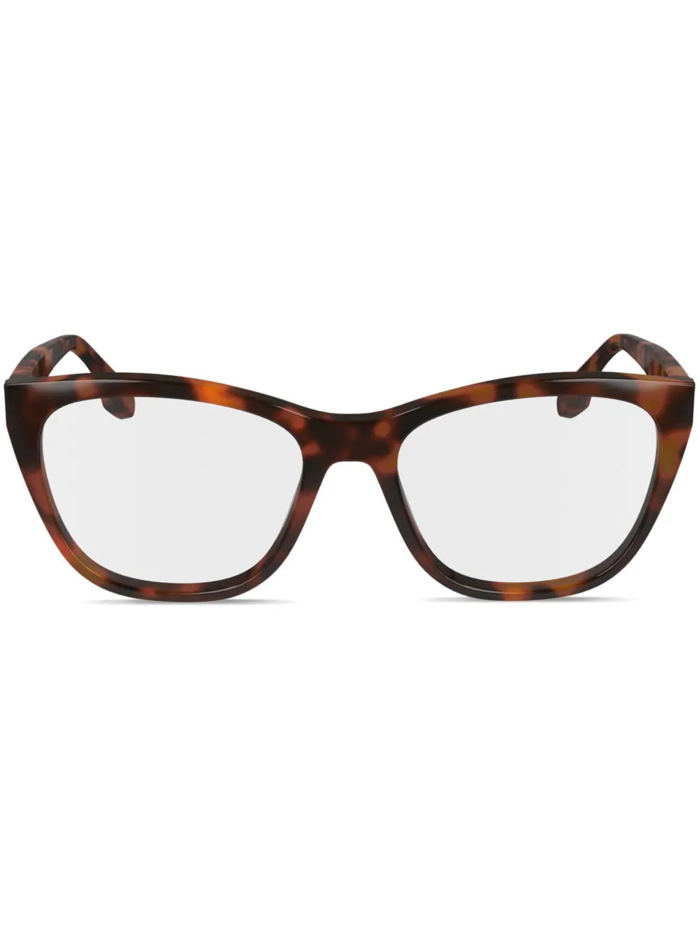 Victoria Beckham Eyewear Occhiali con effetto tartarugato - Marrone