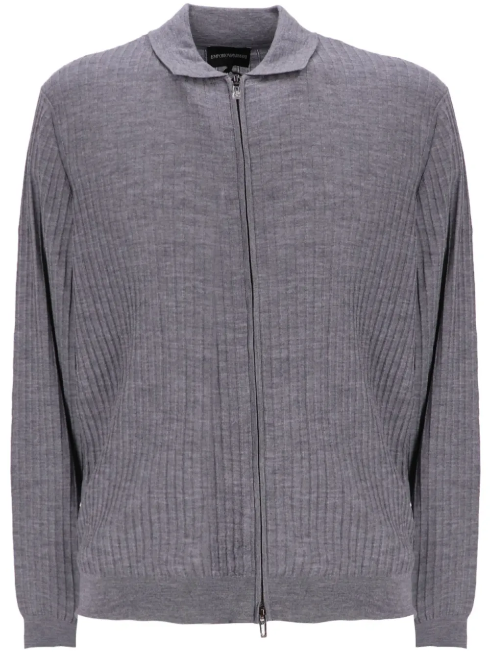 Emporio Armani Vest met rits Grijs