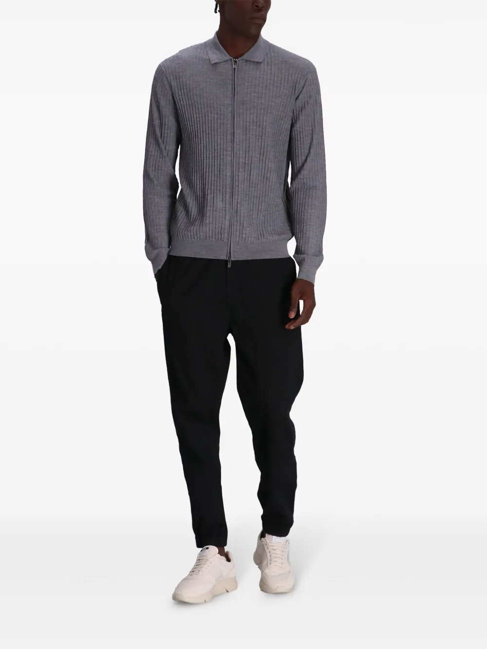 Emporio Armani Vest met rits - Grijs