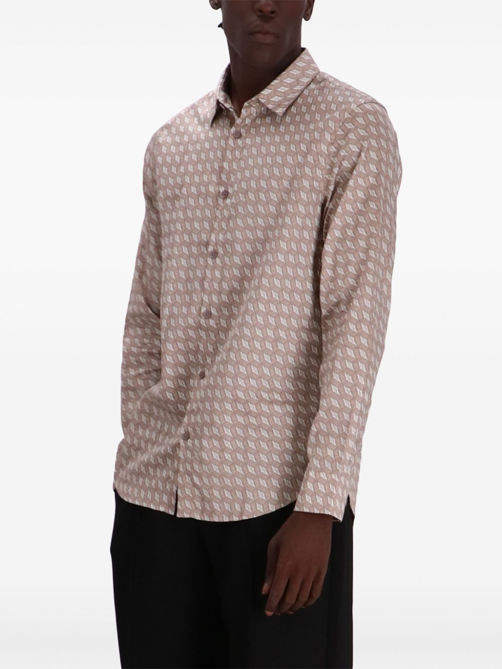 Armani Exchange all-over printed cotton shirt Men