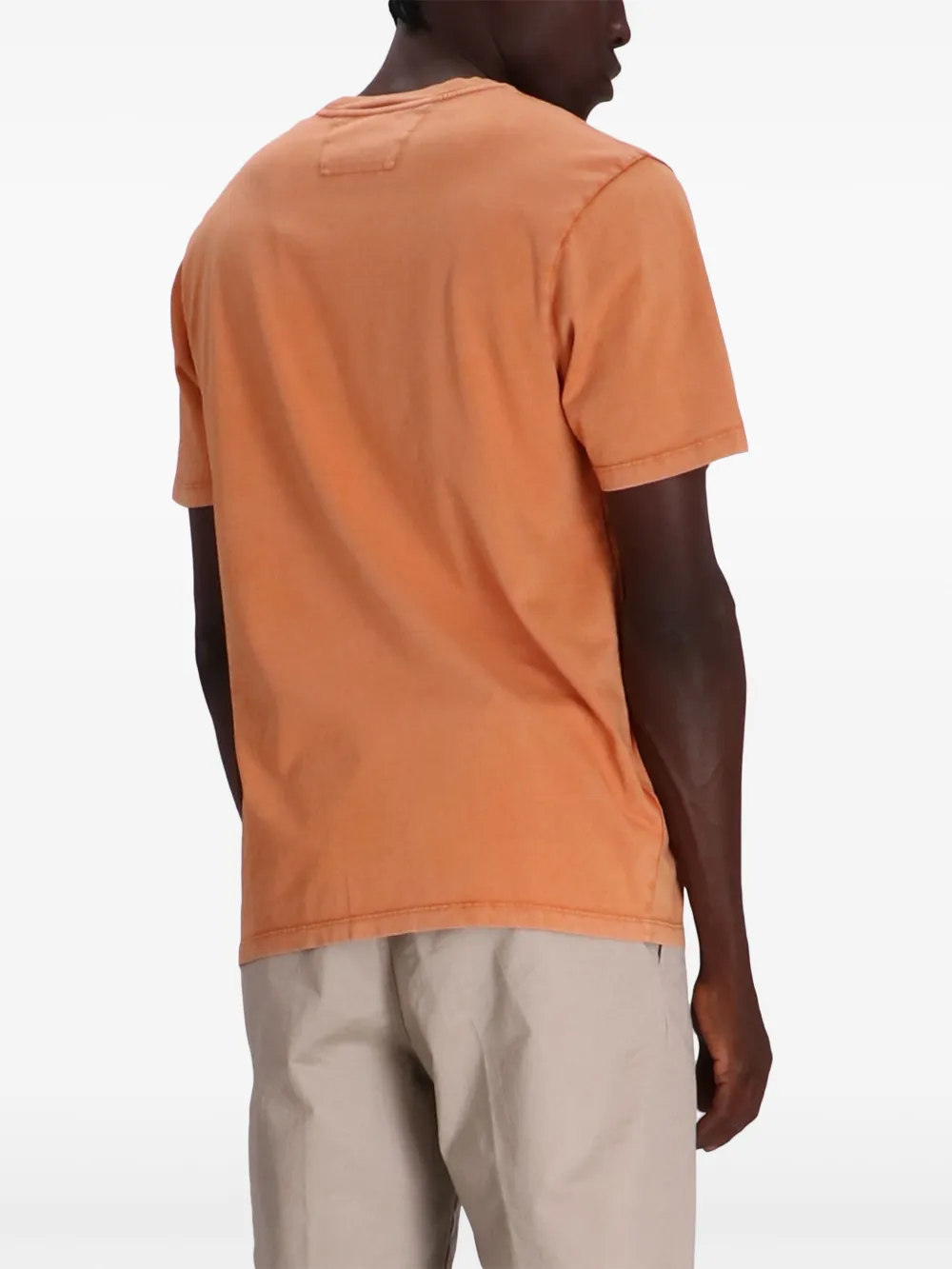 C.P. Company Katoenen T-shirt met logoprint Oranje