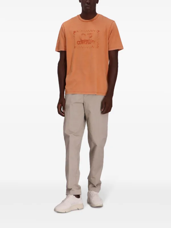 C.P. Company logo-print Cotton T-shirt | Orange | FARFETCH