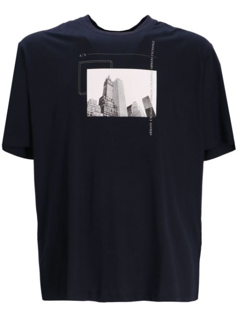 Armani Exchange graphic-print cotton T-shirt Men