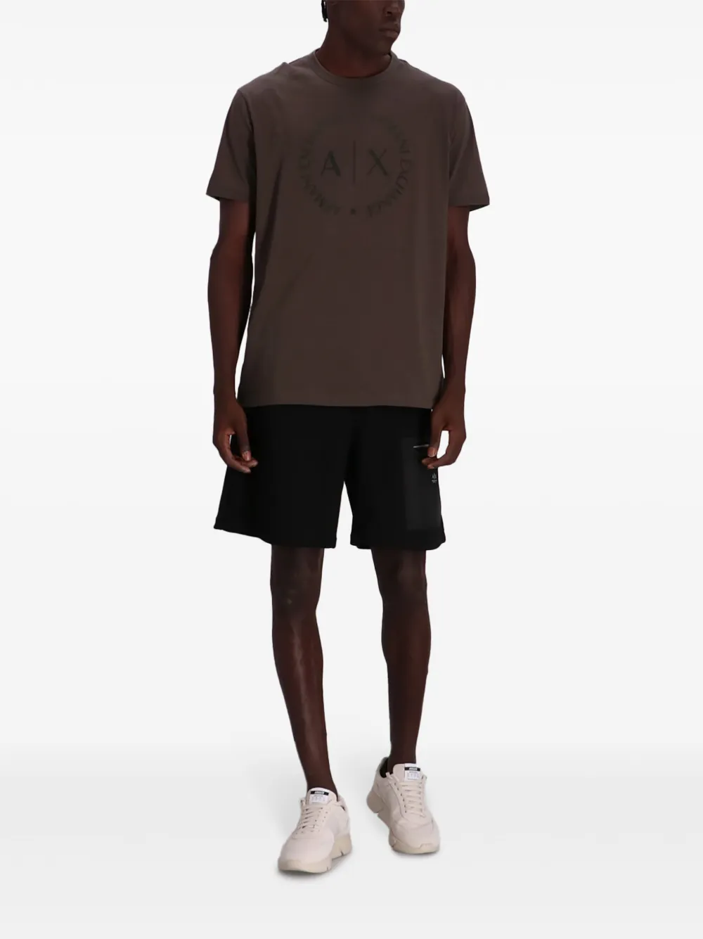 Affordable Armani Exchange cotton track shorts Men