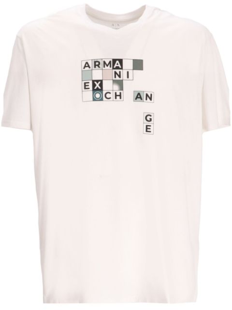 Armani Exchange logo-print cotton T-shirt Men