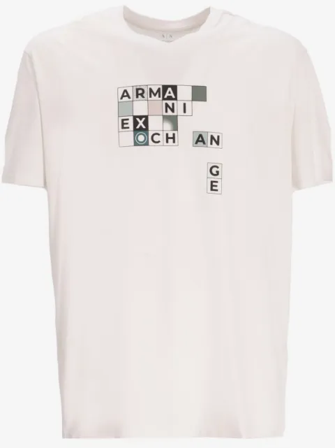 Armani Exchange playera con logo estampado