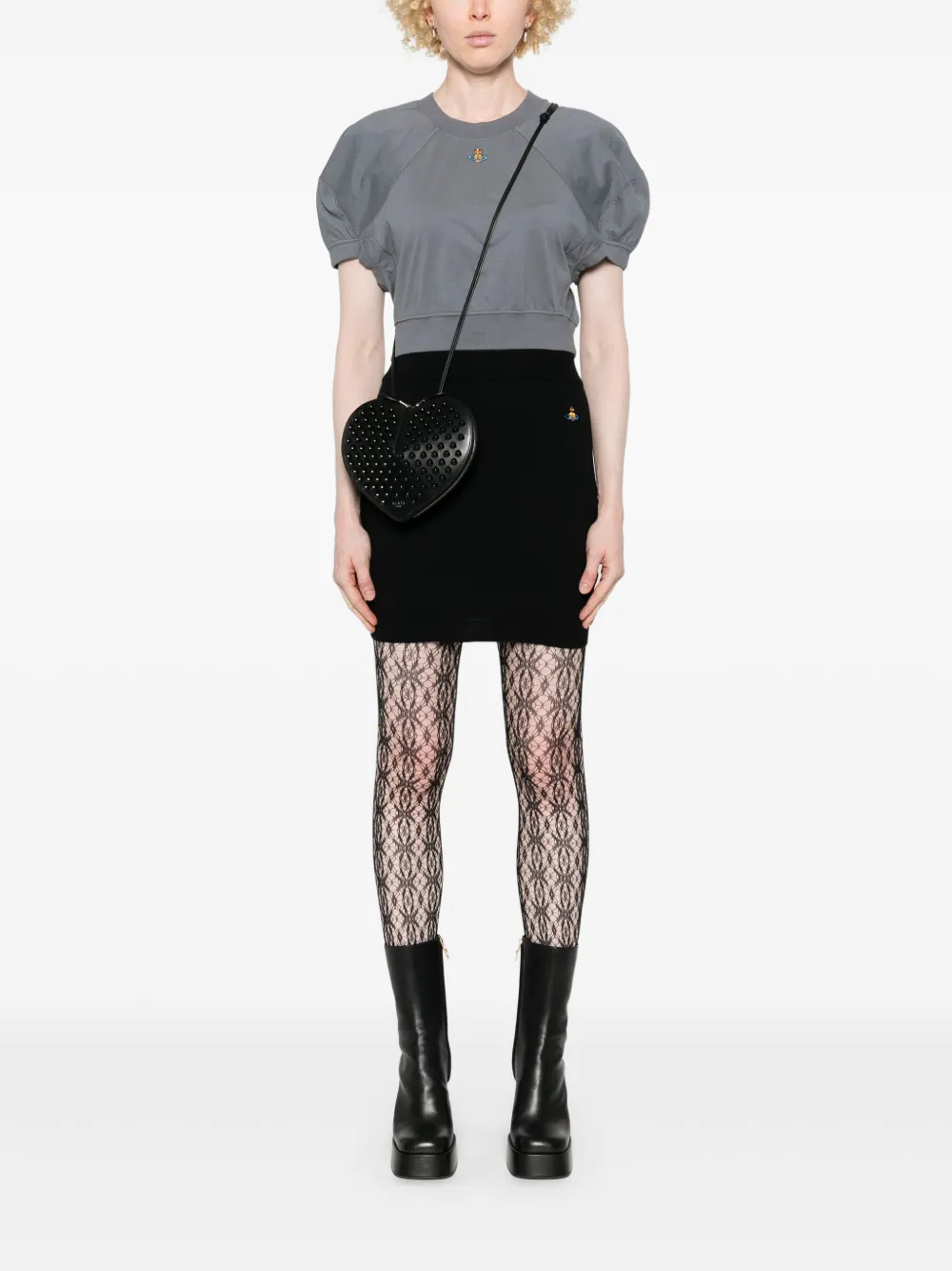 Vivienne Westwood Football cropped T-shirt - Grijs