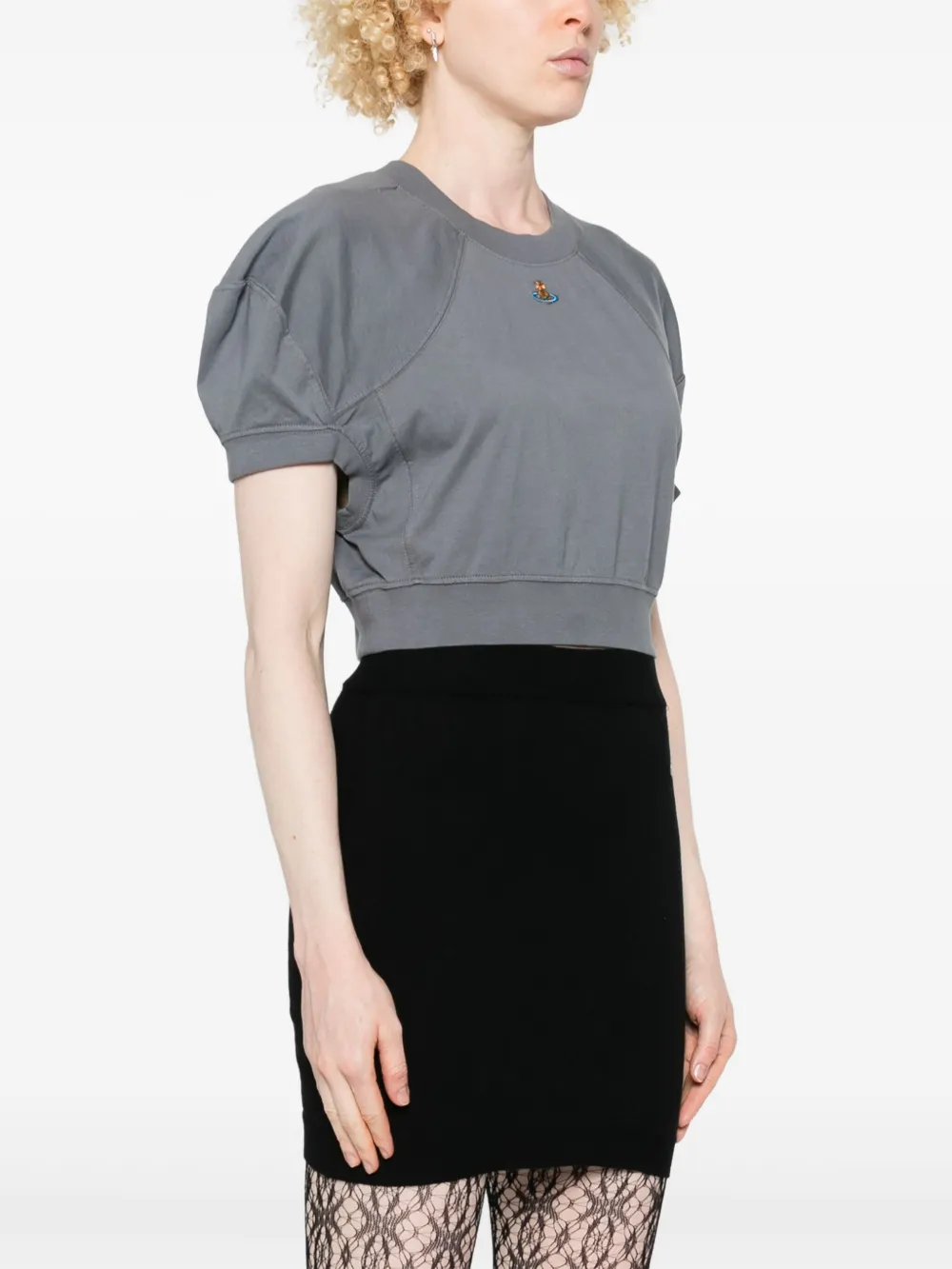 Vivienne Westwood Football cropped T-shirt Grijs
