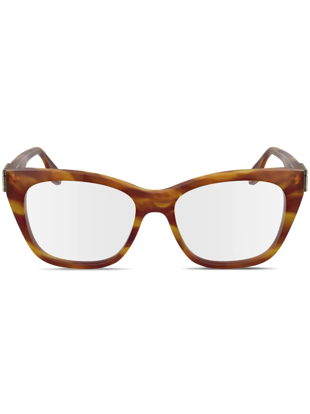 Victoria Beckham Eyewear Occhiali Striped Blonde - Marrone