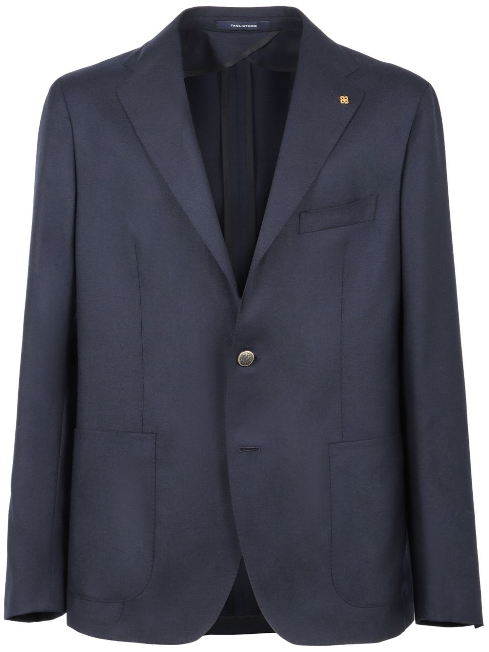 Tagliatore cashmere single-breasted blazer - Blue