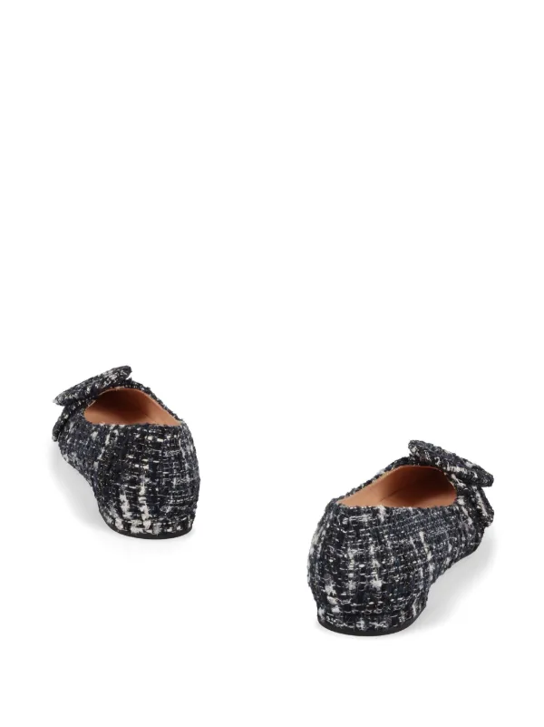【関税・送料込】GIANVITO ROSSI Venezia フラットシューズ Gianvito Rossi Venezia フラットシューズ | ブラック | FARFETCH JP