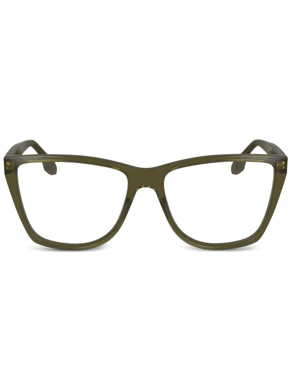 Victoria Beckham Eyewear Bril met wayfarer montuur Groen