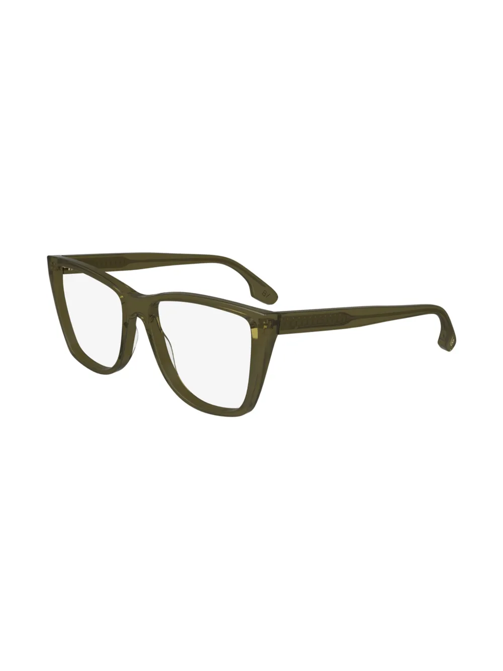 Victoria Beckham Eyewear Bril met wayfarer montuur Groen