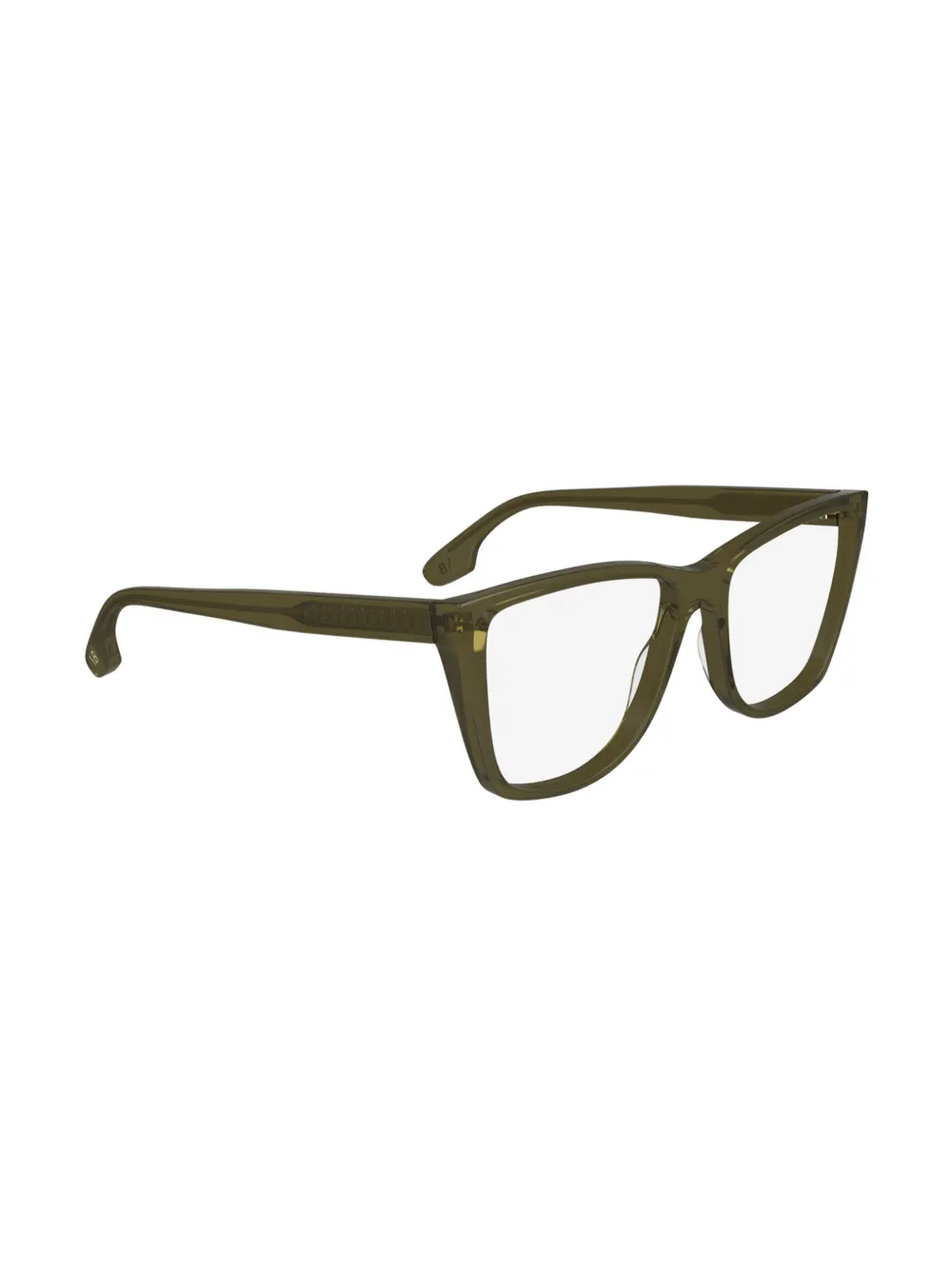 Victoria Beckham Eyewear Bril met wayfarer montuur Groen
