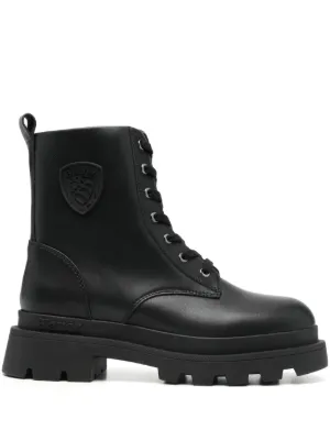 NAKED WOLFE Sloane Leather stacked-sole Boots | Black | FARFETCH
